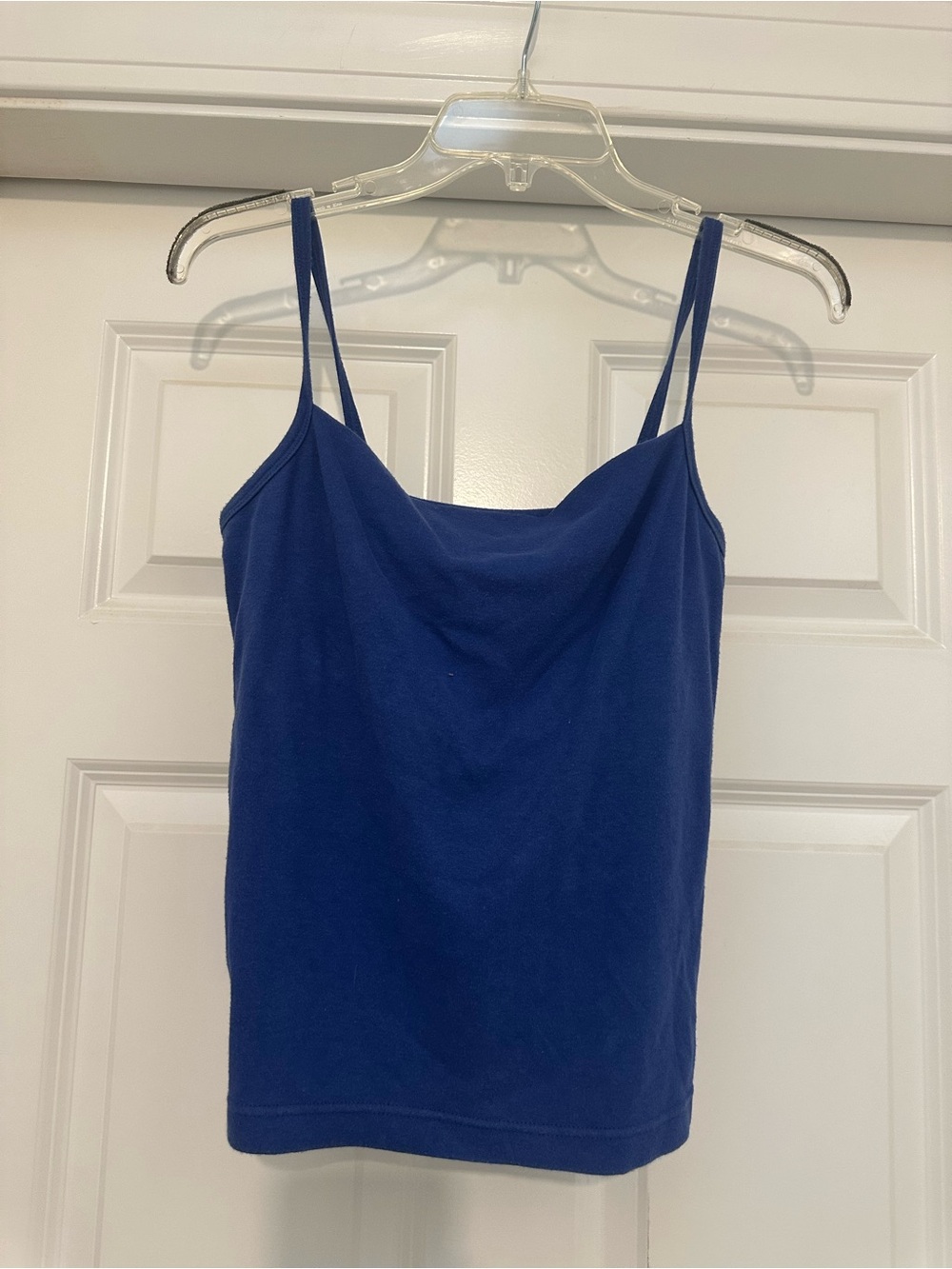 Jones New York Royal Blue Cowl Neck Spaghetti Strap Tank